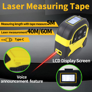 Smart Laser Tape <strong>Measure</strong> Metric System Data Addition/Subtraction Voice Announcement Single/Double Pythagorean Type-C Interface - Product Image 6