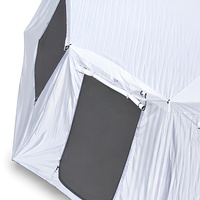 Annexe de camping 180 Awning 2M en Oxford 900D imperméable et résistant aux déchirures, 3 pièces, 1 porte, 2 fenêtres, 8 piquets, universelle pour 4x4