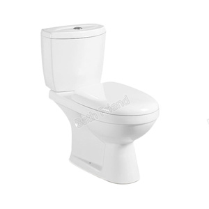 Inodoro de Dos Piezas con Descarga de Agua, Cerámica Sanitaria de Chaozhou, Inodoro Twyford, Inodoro Redondo con Sifón en P, Inodoro de Pie, Fabricante de Inodoros - Product Image 6