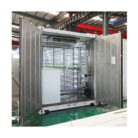40HQ Serre en conteneur Système de fourrage hydroponique Vertical Farming Shipping Container Farm for Barley Alfalfa Plant