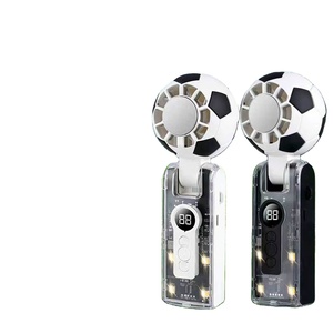 2026 Gift Foldable Mini Handheld Fan With Led Display 100 Speeds Usb Powered Outdoor Hotel Use for Summer - Product Image 1