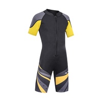 Enfants 3MM peau lisse néoprène Shorties enfants maillots de bain néoprène natation Shorty garçon Shorty combinaison