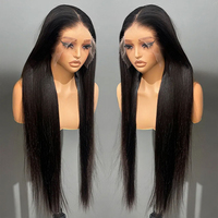 Perruque Lace Front HD en Cheveux Humains Brésiliens 100% Grade 15A, Double Drawn, Cheveux Vierges Bruts Alignés dans le Sens des Cuticules, Haute Qualité, Fournisseur