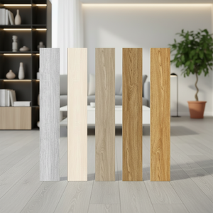 Suelo Vinílico SPC con Aspecto <span class=keywords><strong>de</strong></span> <span class=keywords><strong>Madera</strong></span> <span class=keywords><strong>de</strong></span> 4mm y 5mm, Núcleo Rígido, Impermeable, Sistema <span class=keywords><strong>de</strong></span> Click - Product Image 1