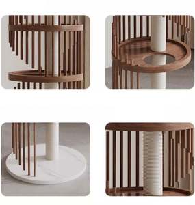 Kinghon Unique Design Luxury Multi-Level Cat Condo Cat Tree Scratching <b>Tower</b> House With Sisal Climbing Posts for Multiple Cats - Product Image 6