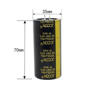 Condensatore Elettrolitico in Alluminio Polarizzato a Lunga Durata 80v15000uf Tolleranza 20% 35x70 per Motore di Frigorifero - Product Image 5