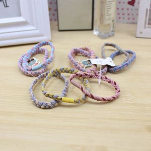 Élastiques à cheveux tressés en tissu, multicolores, pour usage quotidien, origine Yiwu - Product Image 1
