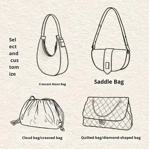 กระเป๋าถือหนังแท้คุณภาพสูง แบรนด์สั่งทำพิเศษ กระเป๋าสะพายข้างแบบ unisex แฟชั่น กันน้ำ สายปรับได้ รุ่น Thread 3L+ - Product Image 2