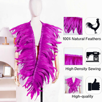 Boa en plumes de coq pour fête du Nouvel An, spectacle de danse et vitrine, célébration de Pâques, événement cosplay et décoration de lieux de fête