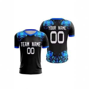Voetbalshirt heren, teamnaam, nummer, zomer, ademend polyester, korte mouwen, grafische print, digitale print - Product Image 1