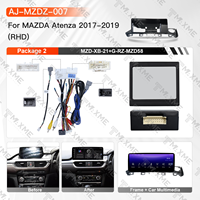 Marco de Radio Negro Mate a Medida para Mazda CX-5/CX-8 2016-2022 LHD/RHD, Panel Estéreo