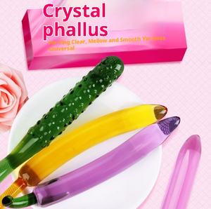 Adult Sexspielzeug Obst Set Transparent Glas geformte <span class=keywords><strong>Penis</strong></span> Weibliche Masturbation Fabrik Großhandel Boxed Packaging - Product Image 3