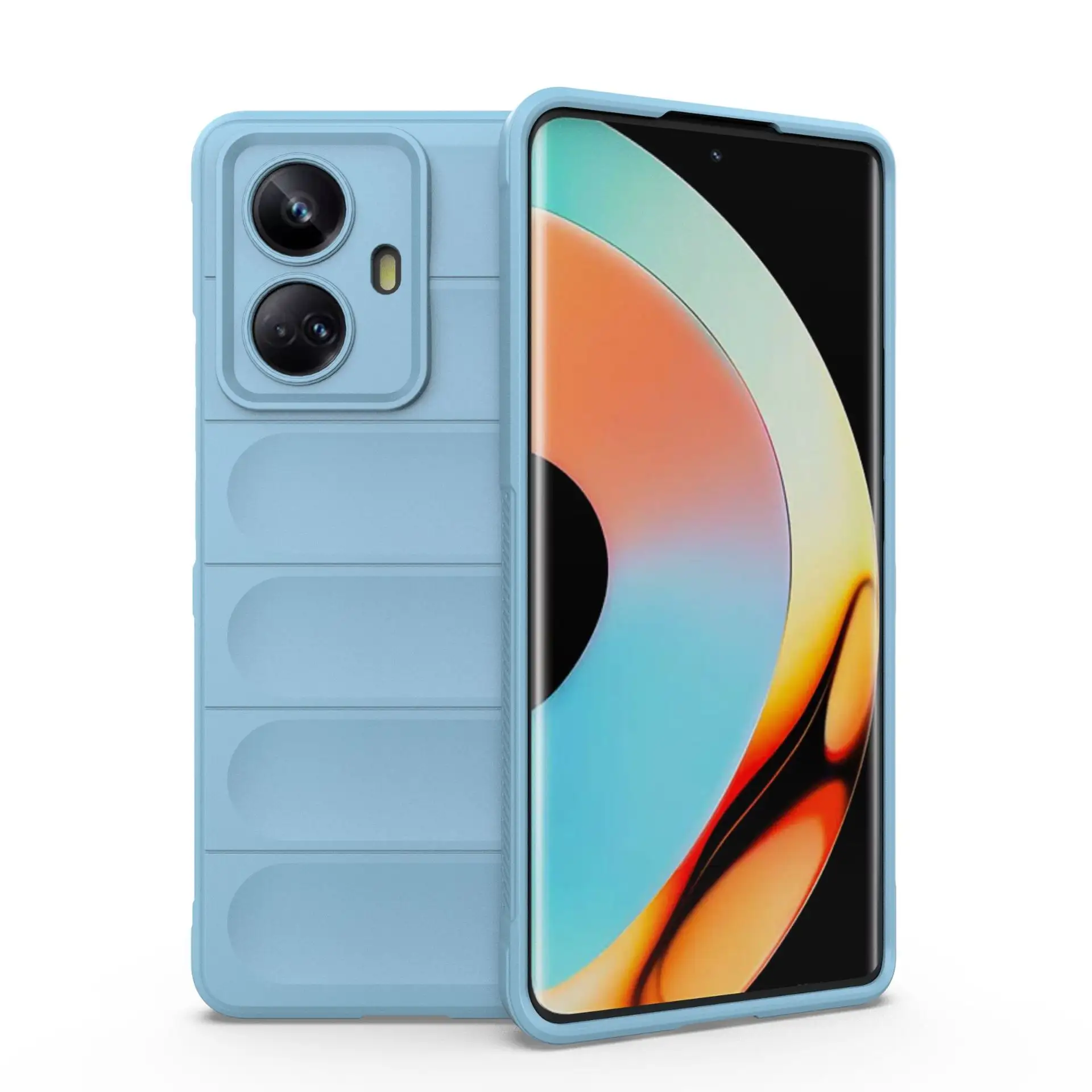 안감이있는 OPPO Realme 10 Pro Plus 커버에 대한 충격 방지 보호 매트 TPU 전화 케이스 강화