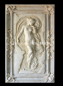 Sculpture murale en relief de la <span class=keywords><strong>Vénus</strong></span> de la <span class=keywords><strong>naissance</strong></span> en pierre naturelle de jardin extérieur - Product Image 5