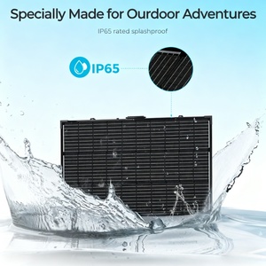 Panneau solaire monocristallin pliable 200W avec une efficacité de 23% et sortie USB PD pour ordinateurs portables et drones, camping et utilisation en extérieur - Product Image 2