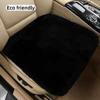Coussin de siège de voiture en peau de mouton douillette et moelleuse, chaud, résistant au froid, confortable, accessoires intérieurs pour véhicule