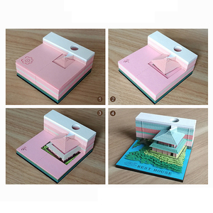Wholesale Customize Sticky <strong>Note</strong> Paper Sculpture Desktop <strong>Decoration</strong> Office Gift Originality <strong>Post</strong> <strong>Note</strong> 3D Bridge Flowing Water - Product Image 3