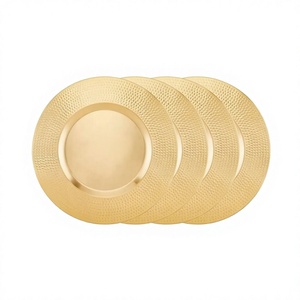 Assiette de service ronde en laiton de qualité supérieure, taille personnalisée, fabriquée en Inde - Product Image 1