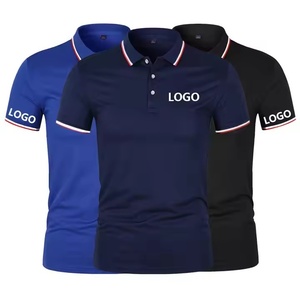 PL640 Customize Man's Sports 100% Polyester Printed Polo Shirts With Custom logo Custom Sweat Polo Shirts With Embroidery logo
