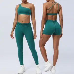 Artı boyutu spor seti kadın spor dikişsiz yoga şort setleri spor kadınlar için özel logo yoga pantolon seti dikişsiz aşınma kadınlar