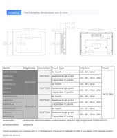 Écran tactile extérieur lisible en plein soleil de 10 pouces (10,4 po) 1000 nits, moniteur LCD industriel embarqué pour machine, personnalisable
