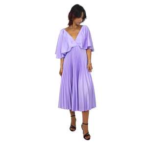 Elegante abito nero 53538561 alla moda solido per le donne volant increspato uno si adatta XS-6XL per feste formali uso quotidiano primavera - Product Image 3