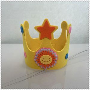 Coronas de Fieltro Reutilizables Ecológicas al por Mayor para Cumpleaños, Ajustables, con Números del 0 al 9, para Fotos de Bebés, con Logotipo Personalizado, Artículos para Fiestas - Product Image 3