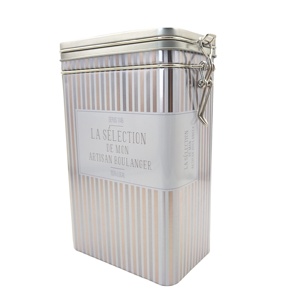 Caja de lata <span class=keywords><strong>rectangular</strong></span> de gran capacidad, lata de metal de grado alimenticio, personalizada, de alta calidad - Product Image 1