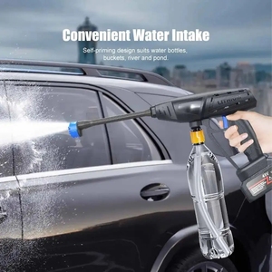 <span class=keywords><strong>Pistolet</strong></span> de lavage haute pression sans fil avec buses multifonctions 6-en-1, pression réglable, <span class=keywords><strong>mousse</strong></span>, pour lavage de voiture et pulvérisation d'<span class=keywords><strong>eau</strong></span> de jardin - Product Image 5
