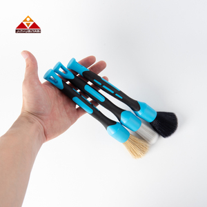 JYM-0244 Set di 3 Spazzole Morbide per Lavaggio Auto di Alta Qualità con Manico in Gomma TPR e Testa Sostituibile, Nuovo Design Dettagliato - Product Image 5