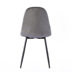 Chaise moderne en velours pour salle <span class=keywords><strong>à</strong></span> manger, vente en gros, pas cher, meilleure vente - Product Image 4