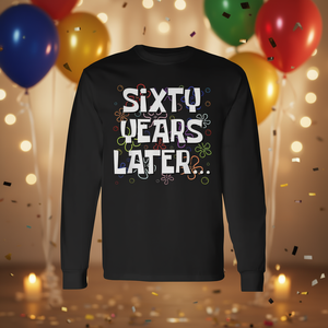 Maglietta a maniche lunghe per il 60° compleanno con meme dei sessanta anni che sono passati - Product Image 3