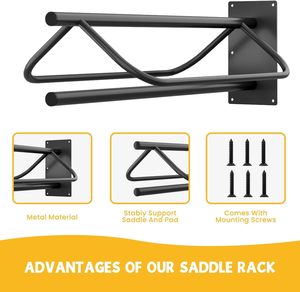 Soporte para Sillas de Montar de Primera Calidad, Diseño de Gran Espacio para Todo Tipo de Sillas de Montar, Estante de Almacenamiento para Accesorios - Product Image 3