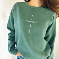 Comfort Color Besticktes Waymaker Shirt oder Sweatshirt