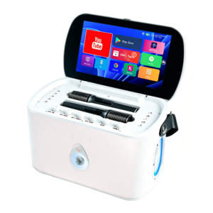 Macchina per Karaoke Android All-in-One con Schermo Touch da 12 Pollici, Microfoni Wireless, Altoparlanti da 5 Pollici, Ordinazione <span class=keywords><strong>Canzoni</strong></span> via Cloud, PA Portatile - Product Image 3