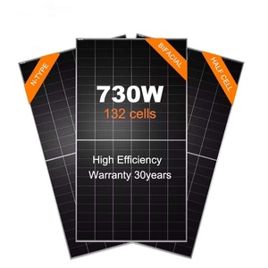 แผงโซลาร์เซลล์ HJT N Type Mono Pv แบบสองหน้า 720w 730w สำหรับโครงการโซลาร์เซลล์ 1mw 2mw - Product Image 3