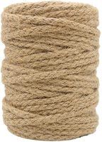 Ficelle en jute torsadée naturelle de 2 mm et 3 mm, en chanvre, sisal, manille, vert, brun, pour plantes de tomates, en bobine