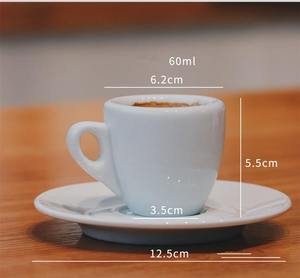 Nuovo punto Esp Espresso tazza piattino Set professionale Contest livello Latte tazza da caffè ceramica spessa ESPRESSO SHOT Cappuccino Tumbler - Product Image 2