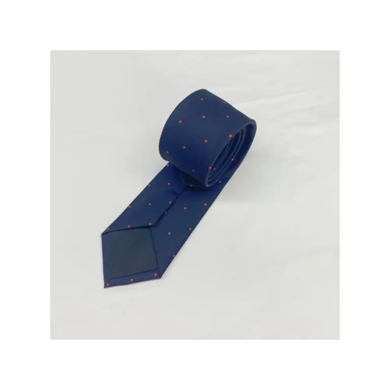 Grosir 100% poliester Woven Dot dasi leher kualitas tinggi leher dasi untuk pria