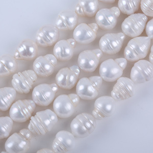 Perlas Sueltas Semiterminadas de Agua Dulce Natural al por Mayor, de 15 cm, 11-12 mm, en Forma de Hilo, para Manualidades - Product Image 1