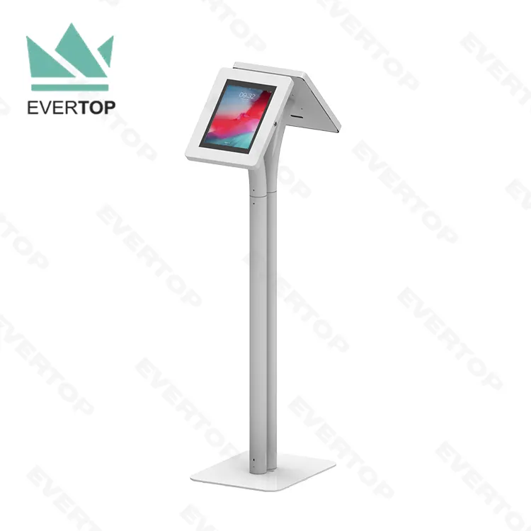 Display Secure Table and Floor iPad Kiosk Stand, Locking Floor iPad Kiosk Stand, Floor Security iPad kiosk Enclosure Stand