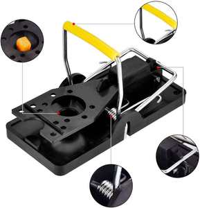 Trappola automatica <span class=keywords><strong>per</strong></span> topi 6 pezzi ad alta sensibilità efficace topi indiani più sicuri Killer classici in plastica utilizzabile <span class=keywords><strong>per</strong></span> ratti a stato solido - Product Image 5