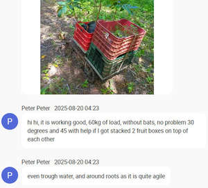 Châssis à chenilles en acier allié et caoutchouc naturel pour moteur électrique, pour machines agricoles/de chantier, télécommandé - Product Image 6