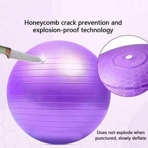 Pelotas de Fitness de PVC Suaves y Ecológicas, Pelota de Yoga Engrosada a Prueba de Explosiones, Equipo de Pilates para Gimnasio en Casa, Pelota de Equilibrio - Product Image 2