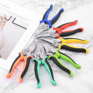 Tijeras de podar de acero inoxidable con mangos de plástico para recortar árboles frutales y flores de jardín, 4 colores disponibles - Product Image 3