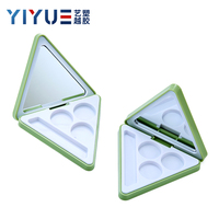 YIYUE Cosmétique Triangle Vide Logo Personnalisé Magnétique Cas Blush Surligneur Contour Palette Cas