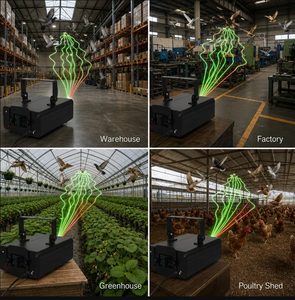 Répulsif à oiseaux automatique au laser, imperméable, pour extérieur, aéroport, terres agricoles, verger, parc industriel - Product Image 4