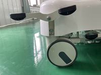 Lit d'hôpital hydraulique réglable avec télécommande et matelas pour usage en clinique et en salle de soins
