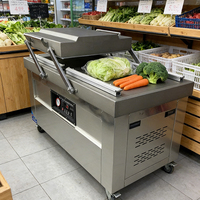 Scelleuse sous vide à double chambre en acier inoxydable 600PD, qualité alimentaire commerciale, facile à nettoyer, universelle pour usine et magasin