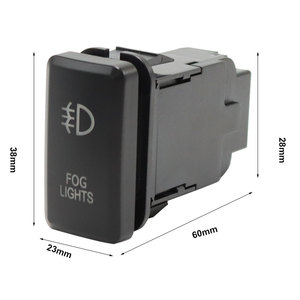 5-polige <span class=keywords><strong>12V</strong></span> drukknop aan/uit-schakelaar compatibel met mistlampen en DRL LED-lichtbalk - Product Image 2
